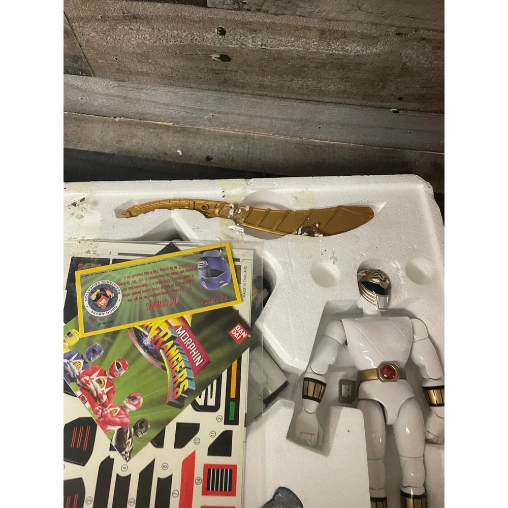 Bandai 1994 Mighty Morphin Power Rangers White Tigerzord White Ranger 2271 Boxed
